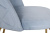 Стул велюровый серо-голубой на металлических ножках 30C-301-1G LBL